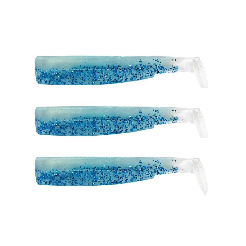 FIIISH Black Minnow 3 Fishing Lure Bodies - Kaki/White, Size