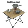 iClimb Ultralight Compact Camping Folding Table with Carry Bag (Nature