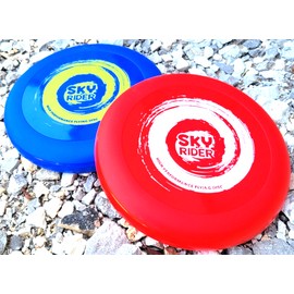Wicked Vison, LTD Set of 2 - SKY RIDER High Performance Flying Disc RED & BLUE Throwing Disc
