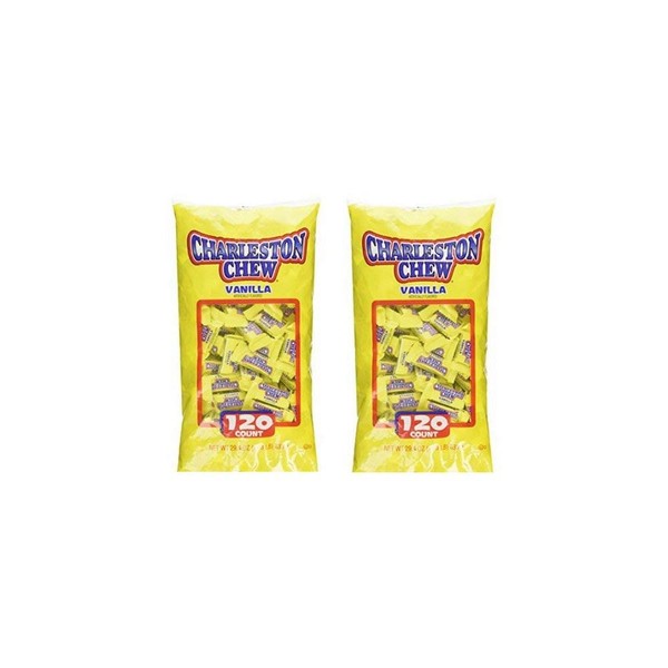 Charelston Chew Small Bars Candy, 120 count, 1.83 lbs - Pack of 2
