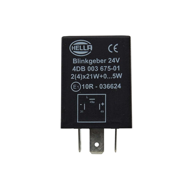 HELLA 4DB 003 675-011 Flasher Unit - 24V - 3-pin