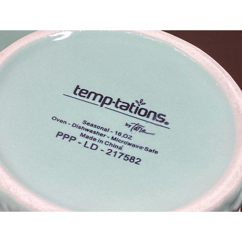 Temptations Frosty Forest Mint 16 oz. Mug Ornament Lid w/Gift