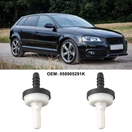 Be In Your Mind 2pcs Vacuum Intake Check Valve 058905291K Compatible with Volkswagen Golf MK5 1K 2003-2008