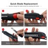 HAUTMEC 18mm Soft Grip Auto-Lock Utility Knife With Red Safety