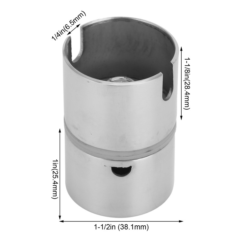 304 Stainless Steel 360 Degree Drop‑in Swivel Marine Fishing Pole
