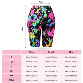 Geyoga 80s 90s Outfit for Woman Hip Hop Costume Legging Rapper Sunglasses Gold Chain Earring Party Accessories(XX-Large,Colorful)