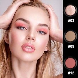 Kit de maquillaje en barra de contorno en crema de 3 piezas, tonos con iluminador, rubor y bronceador para esculpir las mejillas, impermeable, acabado