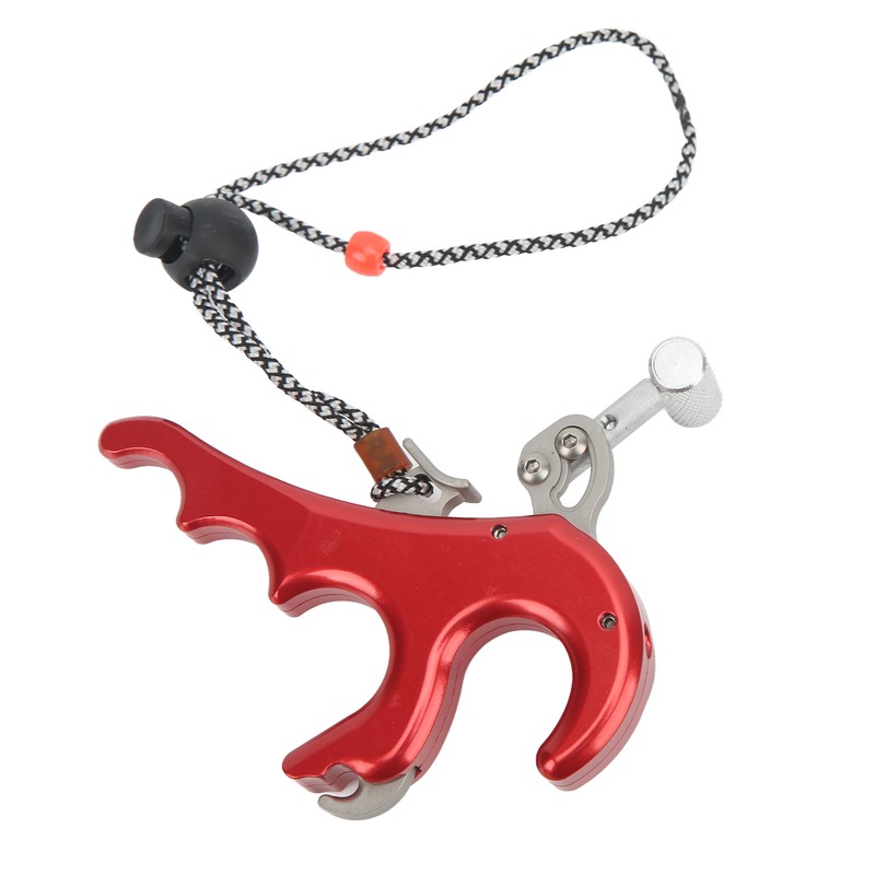 4 Finger Archery Release Aid Grip Aluminum Alloy Compound Bow