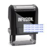 Infusion Custom Self-Inking Rubber Stamp - 17 Color Choices and