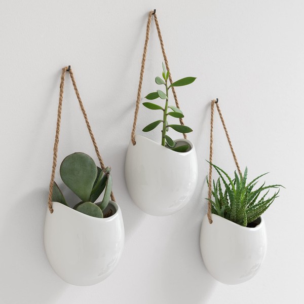 Kazai. Wall Planters -Ellie- | Hanging Ceramic Plant Pots 3