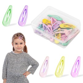 Dokeno Bunte Mini Haarspangen,30 Stück Haarspangen Mädchen,Haarclips Baby Klein, süße Snap Haarschmuck für Haar,Mini Haarspangen für Mädchen Damen,Haar Clips Metall für Geburtstagsfeier