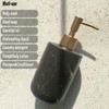 Gold Ceramic Soap Dispenser for Bathroom Black Soap Dispenser for