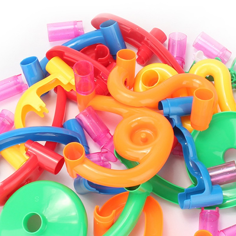 Marble Run Building Blocks DIY Three Dimensional Race Track Marble