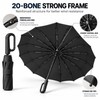 Automatic Folding Umbrella for Rainy Commutes – 20-Rib Reinforced 105CM