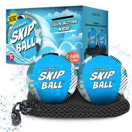 Activ Life - Ultimate Skip Ball (Black Splatter), Funny Beach Toys and Water Games for Boys, Teens, Gifts for Men Who Have Everything - Cool Summer Birthday Gifts for Son