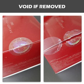 180pcs Crystal Hologram Tamper Proof Stickers high Security Labels Genuine Guaranteed and Original Seal Sticker Warranty Void Labels(1 inch) (Transparent)