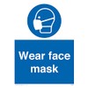 Pack of five - Wear Face Mask Sign - 150x200mm