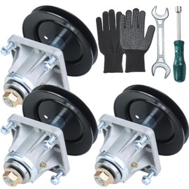 GUSUHAWK 3 Pack Pre-Greased 618-0660 Spindle Assembly Replace Cub Cadet 918-0625B, 918-0660, 618-0660, 618-0625, 918-04137, 918-04137A for Cub Cadet i1046, LT1045, LT1046, White Outdoor LT2200 Mowers