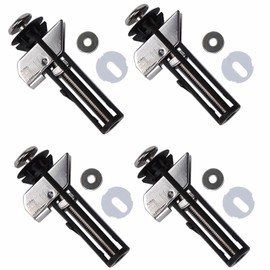 Toilet Seat Bolt and Screw Kit, 304 Stainless Steel Toilet Seat Mounting Screws with Washers, Top Hinge Fixings, Easy to Install (4 Sets)