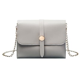 QUINTRA Versatile Small Square Bag Shoulder Bag with Chain Strap Shoulder Bags Men Small Black, gray, One Size