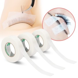 Beauty7 Eyelash Tape Eyelash Extension Supplies White Lint Free Medical Eyelash Tapes for Eyelash Extension 3 Rolls(9.1m)