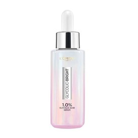 Suero Iluminador L'Oreal Paris, Ácido Glicólico al 1%, Niacinamida al 2%, Minimiza Visiblemente las Manchas, Revela un Tono de Piel Uniforme, Piel Luminosa con Ácido Glicólico, 15ml (0.52 fl oz)