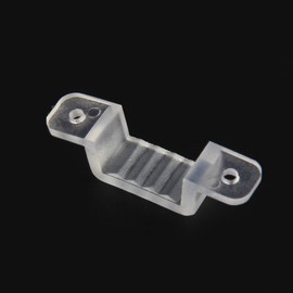 LED 10mm Silicon Clip, Supernight Strip Light Mounting Brackets for Fixing 5050 LED Light Strip or 8mm-Wide 3528 Light Strip, Screws Included(Pack of 50)