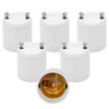JACKYLED GU24 to E26 Adapter 6-pack Heat Resistant Up to