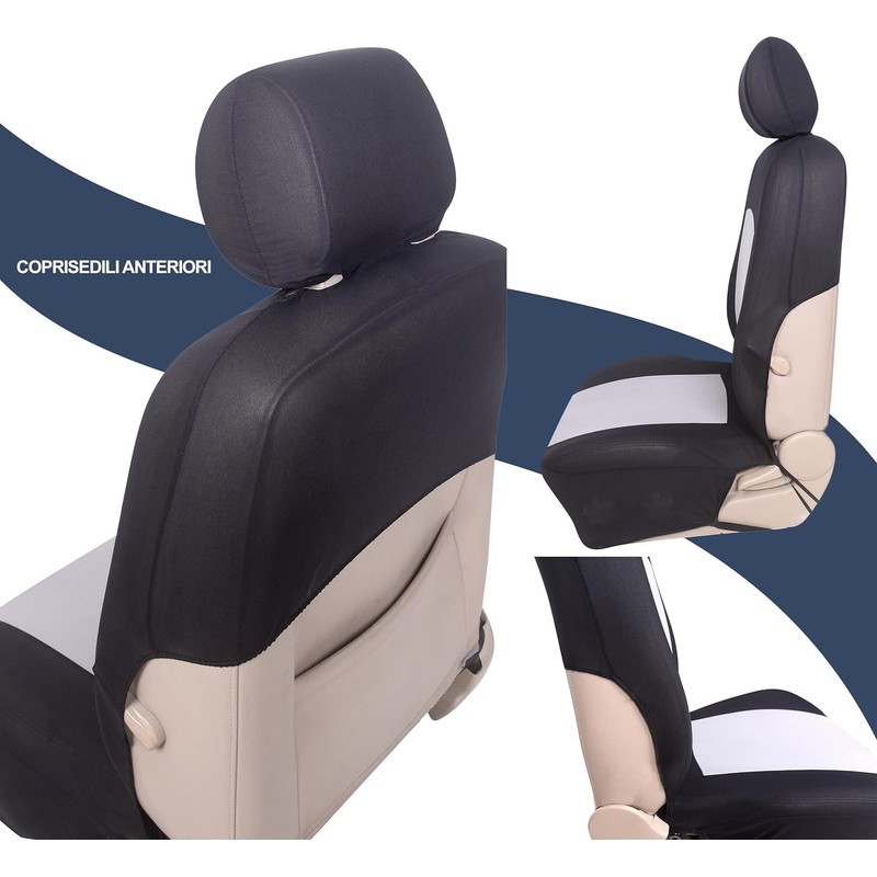 Auto Accessori Lupex Universal Seat Cover Set LS08 Colour Red