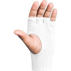 DSC 1501497 Attitude Cricket Batting Inner Gloves For Boys | Cotton Material | Cut Finger for Better Grip | Faster Sweat Absorbtion | Kit for Men and Boys | White, Youth