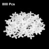 uxcell 800Pcs Tile Spacers, 4mm 5/32" Cross Shape Wall Floor