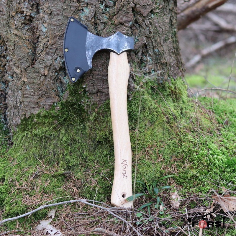 Xforst X-WIC Viking Axe Hatchet Made of Hickory Handle Including