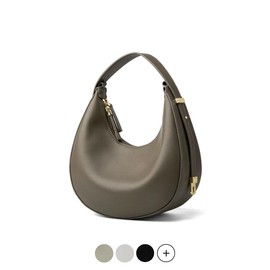 USS Bags Rubby Women's Luxury Genuine Leather Handbag - Color: Cloud, Size: 10"W x 9"H x 7"D