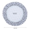 Round Table Protector Wipeable Circle Tablecloth Elastic Edged Fitted Table