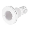 Thru Hull Fitting Through Hull 1‑1/4in Thru-Hull Connector Fitting White