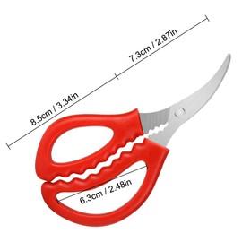 Calary 8Pcs Seafood Scissors Crab Scissors Seafood Shears Multifunctional Crab Leg Crackers and Tools