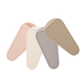 WOONEKY 4pcs Cuticle Scissor and Tweezers Protector Stylish Soft Pu Nail Tool Covers for Safe Storage and Easy Carrying for Manicure Kits