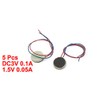 uxcell 5pcs DC3V/0.1A 1.5V/0.05A 10x2.7mm Coin Mobile Vibration Motor