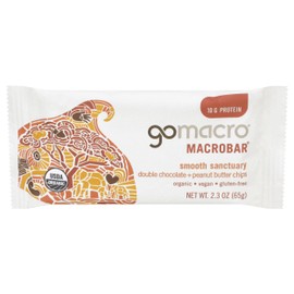 GoMacro Macrobar, Double Chocolate Peanut Butter Chips, 2.3 Ounce