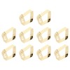 10Pcs Tablecloth Clips Stainless Steel Leaf Style Anti Slip Multi