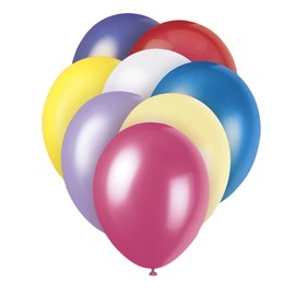 Premium Assorted Pastel Pearlized Balloons (30cm) Pack of 8 - Elegant Party Decorations