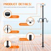 String Light Poles Outdoor with Hook, 8.3ft Lighting Pole for