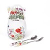 Golden Bell Wildflower Wrinkle Tablet (Large) + Ceramic Teaspoon/Tea Fork