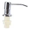 Sink Soap Dispenser Kit with Silicone Tube Stainless Steel Electroplating