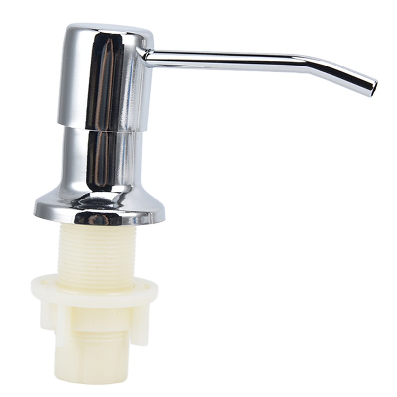 Sink Soap Dispenser Kit with Silicone Tube Stainless Steel Electroplating