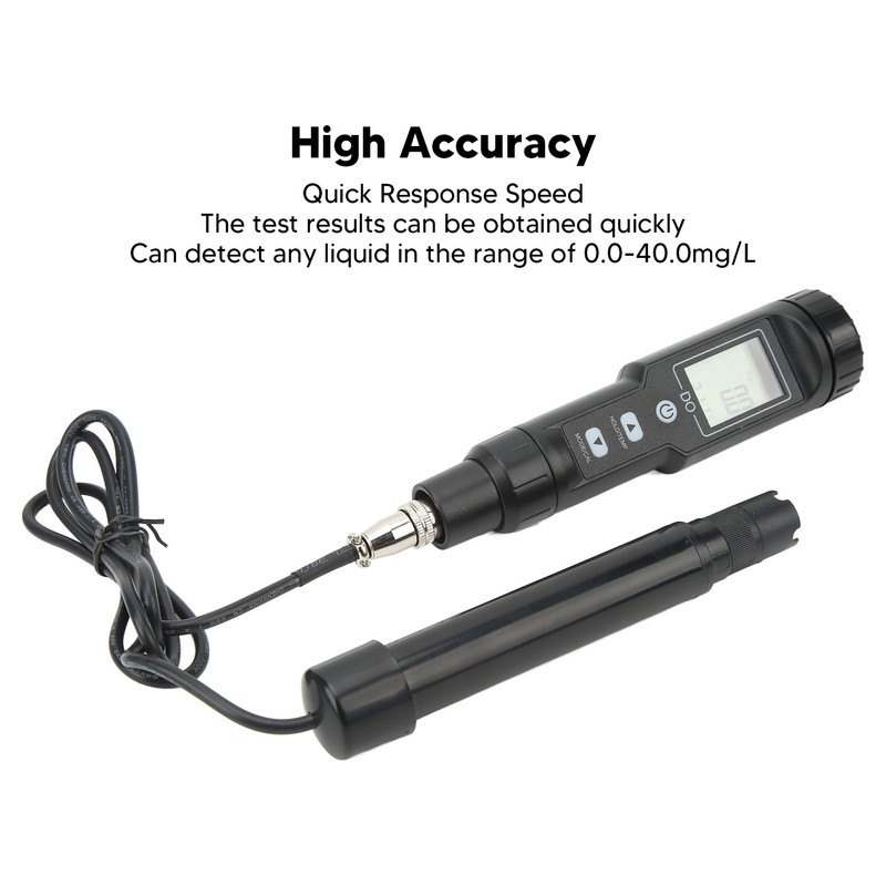 Dissolved Oxygen Meter 2 in 1 Water Temperature Oxygen Measuring