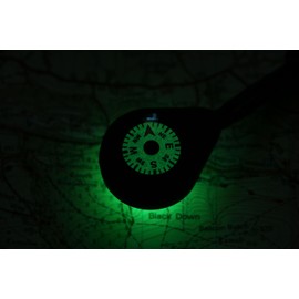NV-20 Compass Necklace - Rugged and reliable navigation aid with precision luminous dial and photoluminescent lamp. UK-made.
