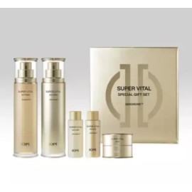 IOPE 아이오페 슈퍼바이탈 기초 2종 기획세트 고영양 안티에이징 리뉴얼 NEW 신형 IOPE Super Vital Skincare 2-Item Set Highly Nutritional Anti-Aging Renewal NEW Model