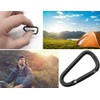 OUTDOOR SAXX® - 10 x Aluminium Carabiners, Mini Carabiner Hooks