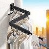BOQORAD Clothes Drying Rack,Wall Mounted Laundry Rack,Drying Rack Clothing,Laundry Drying